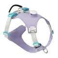 Nylon dog harness with integrated LED safety lights in multiple colour options