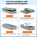 Aluminium external SSD case for Thunderbolt 4 with silver or grey finish