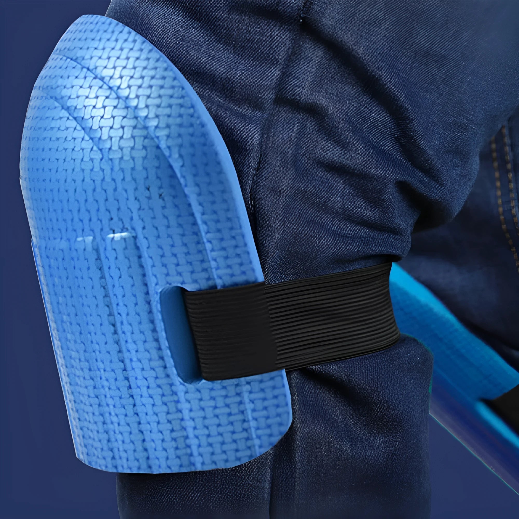 EVA foam kneepads in black blue green pink colours with 11mm thickness for kneeling protection