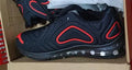 Men's black casual sneakers with a thick sole and lace-up design.