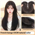Hairfree Mesh Wig Female Traceless Ventilation Wig High Temperature Fiber Non-Hot Dye Half-Handmade Weaving Medium Curly or Straight Hair 60cm Length Natural Color or Caramel Mocha for Any Skin Colour