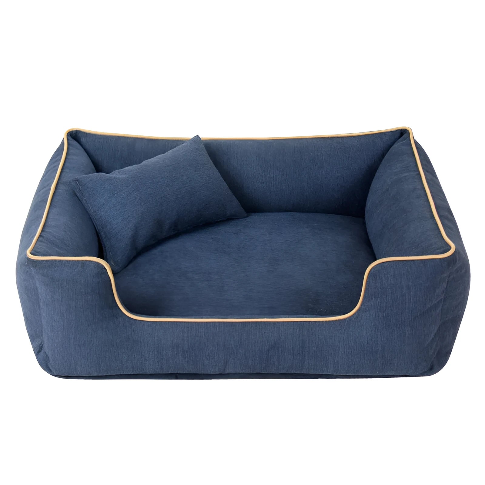 Small dog bed in grey with bite-resistant fabric and removable washable cover