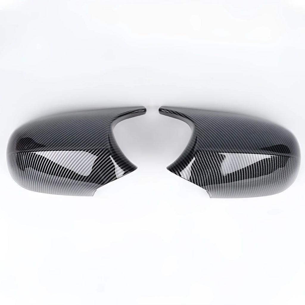 Pair of BMW 3 Series E90 rearview mirror shells in ABS plastic for 2006-2012 model replacement
