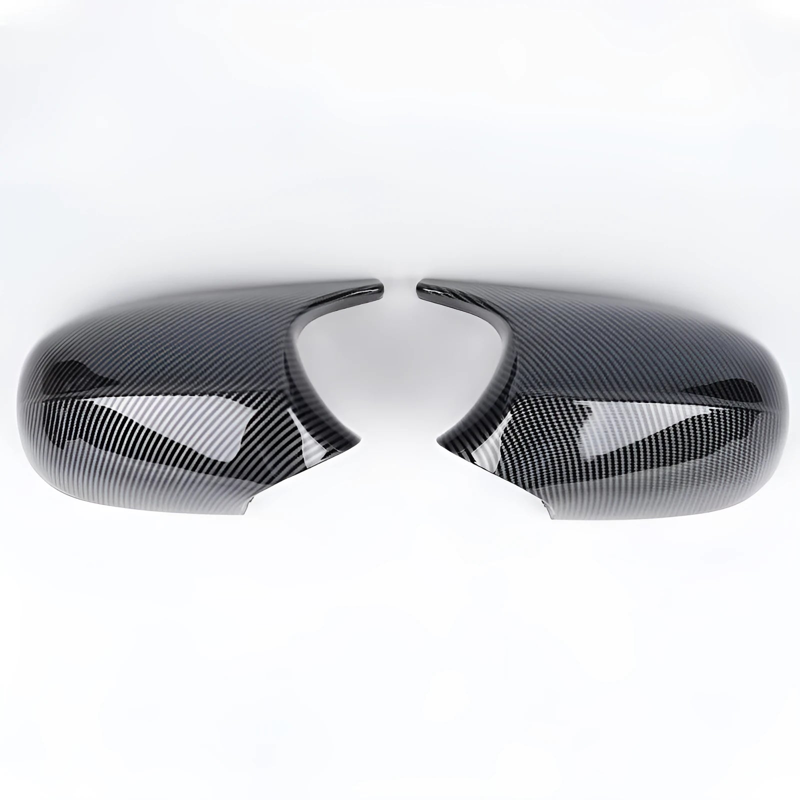Pair of BMW 3 Series E90 rearview mirror shells in ABS plastic for 2006-2012 model replacement