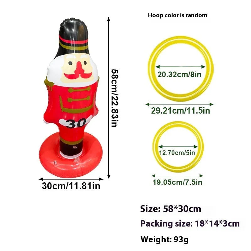 PVC inflatable Halloween throwing toy with octopus design for ghost festival games