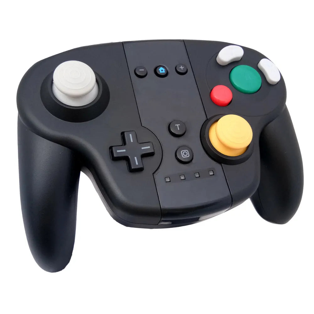 Black wireless gamepad for Nintendo Switch with NFC reader and motion controls