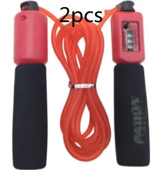 Adjustable 3 metre skipping rope with sponge grip handles in multiple colour options