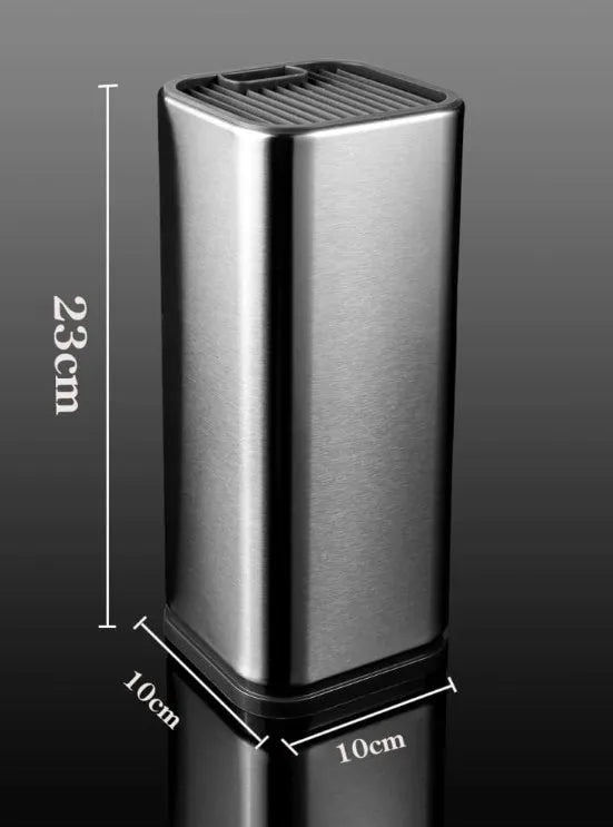 Stainless steel kitchen tool holder with detachable draining base in black and white colours