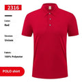 Ice silk polo shirt with advertising logo in viscose polyester fabric, short sleeve pullover style