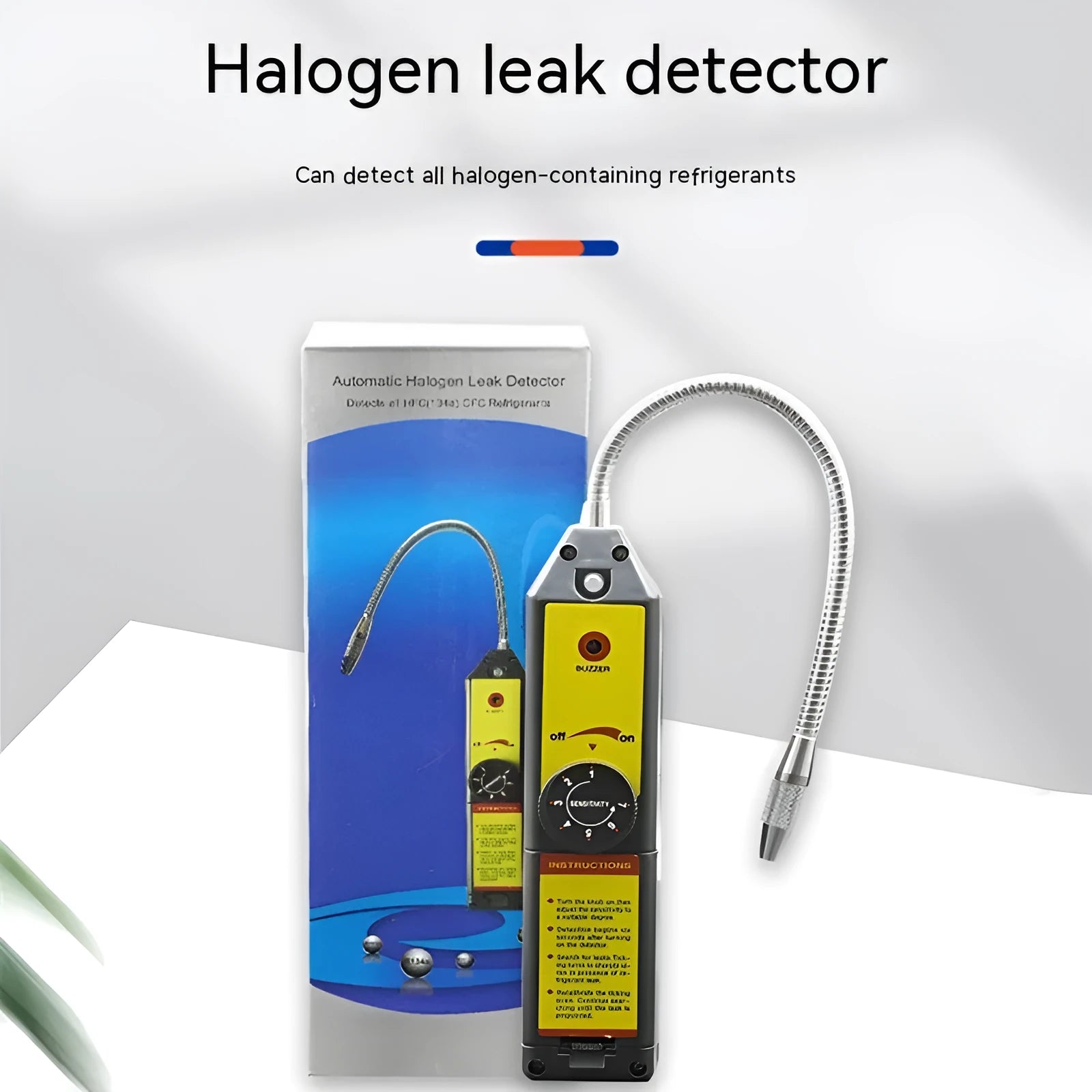 WJL-6000 electronic halogen car refrigerant leak detector with extended probe