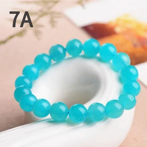 Grade 7A Amazonite natural scattered beads in various sizes with polishing treatment