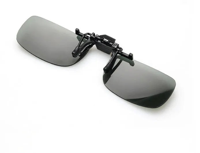 Clip-on myopia sunglasses with night vision lenses for prescription glasses