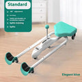 Leg opener stretching device with steel pipe frame and foam padding for gymnastics dance training