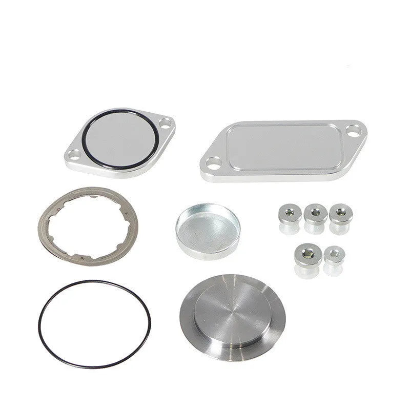 Silver aluminium alloy valve cover for automotive exhaust gas recirculation cooler system
