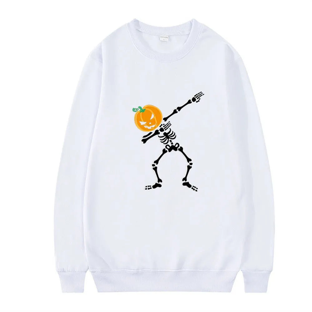 Women's printed crew neck casual top in polyester fibre with long sleeves available in multiple colours