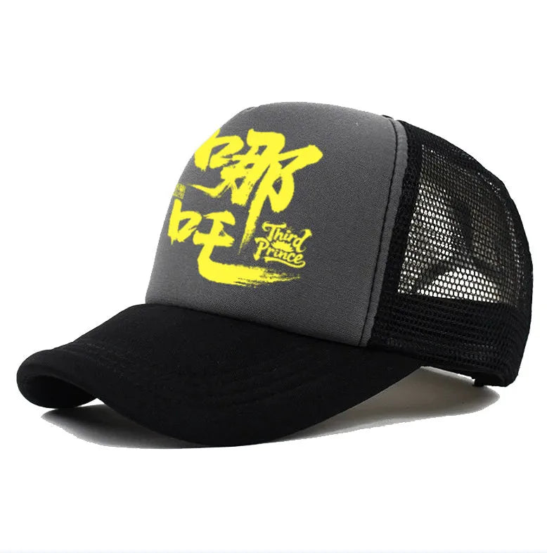 Men's polyester baseball cap in six colour options with adjustable back