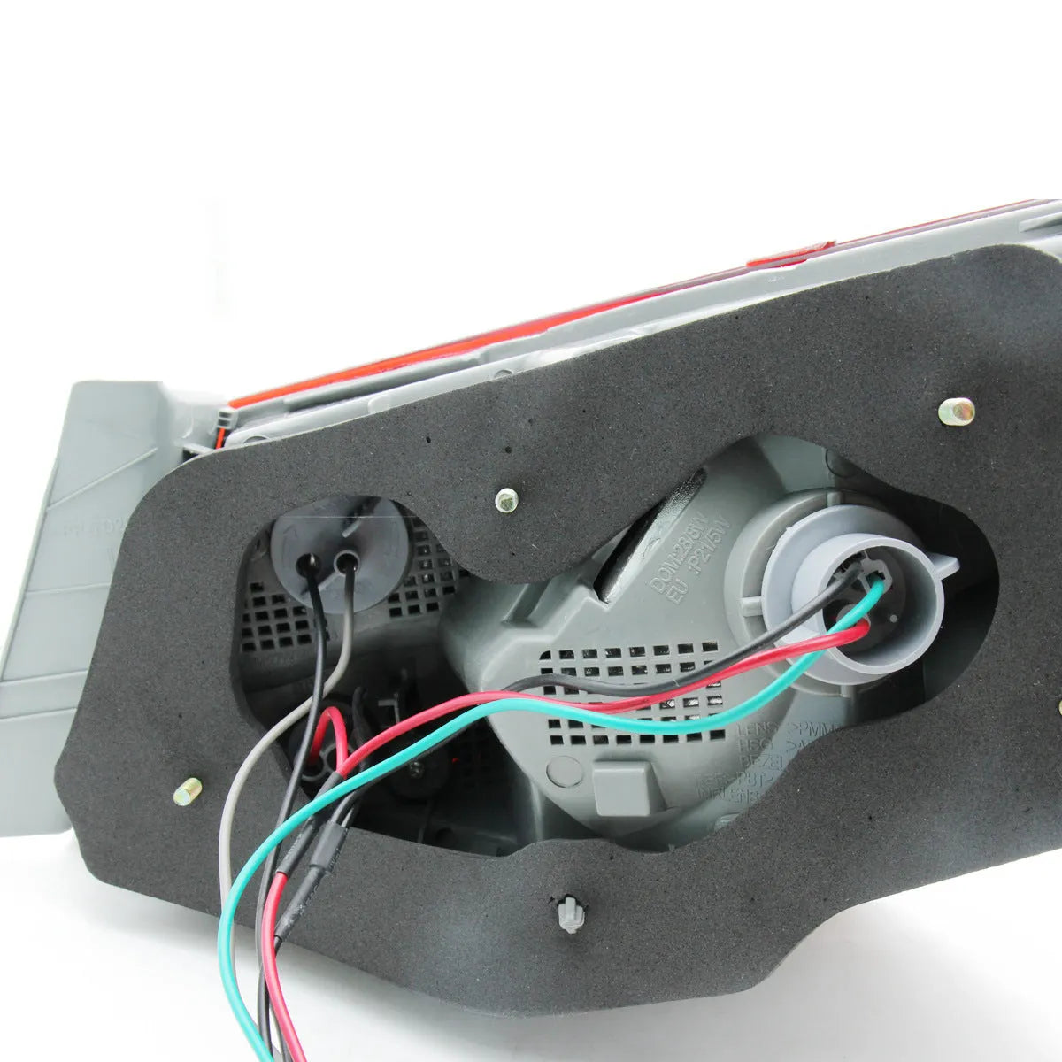 Hyundai Sonata 2011-2014 outer tail light assembly replacement unit in red.