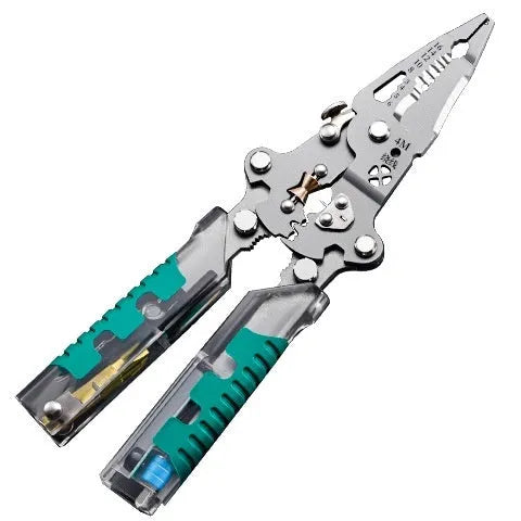 Thickened multi-functional electric pointed pliers wire stripper tool with rust prevention