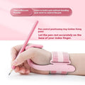 Anti-hook holder pen control corrector wrist brace for handwriting improvement in blue colour