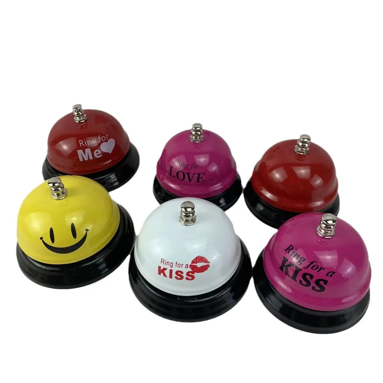Iron student class game bell and restaurant serving bell available in multiple colours