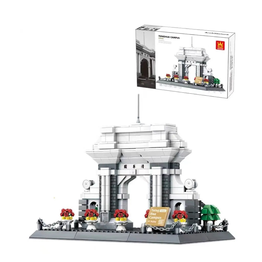 Wange small particle building blocks set with over 800 pieces for world landmark model construction
