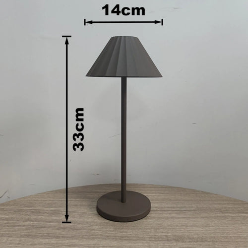 Alloy desk lamp with touch dimming control and USB-C charging port