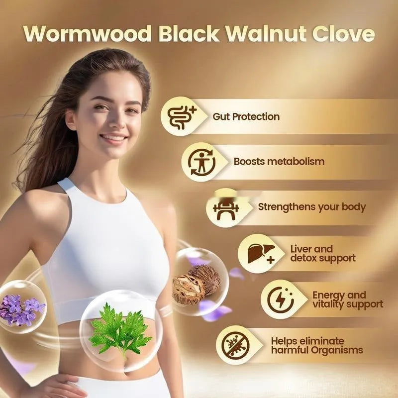 Absinthium Black Walnut soft capsules 240 tablets herbal extraction supplement pack