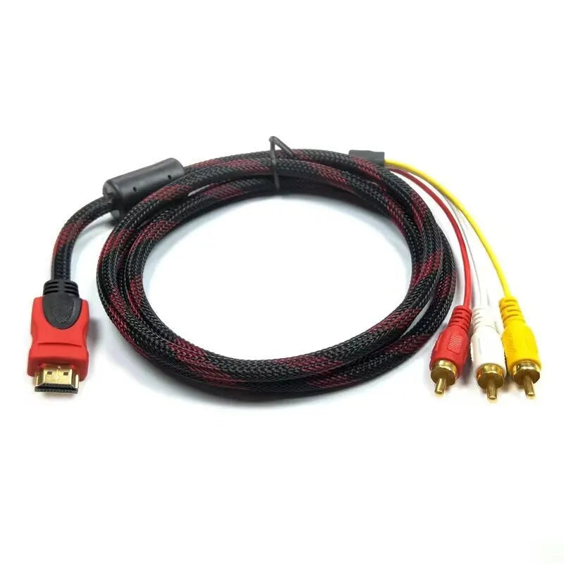 HDMI to AV15 1.5 metre conversion cable with gold-plated alloy connectors
