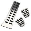 Stainless steel accelerator pedal set for Hyundai vehicles showing 200mm size