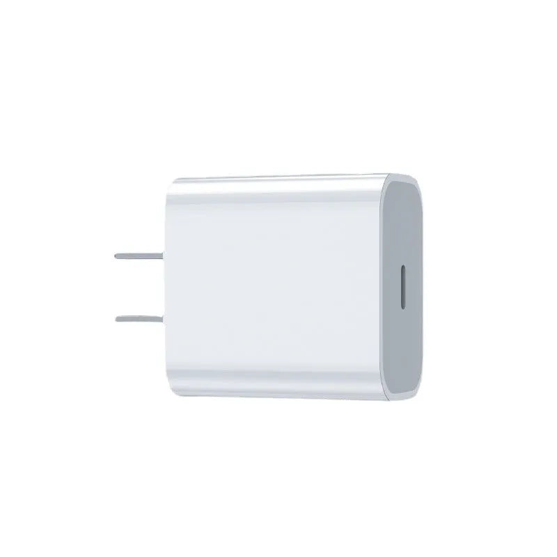 PD20W mobile phone charger with American and European plug options showing USB port
