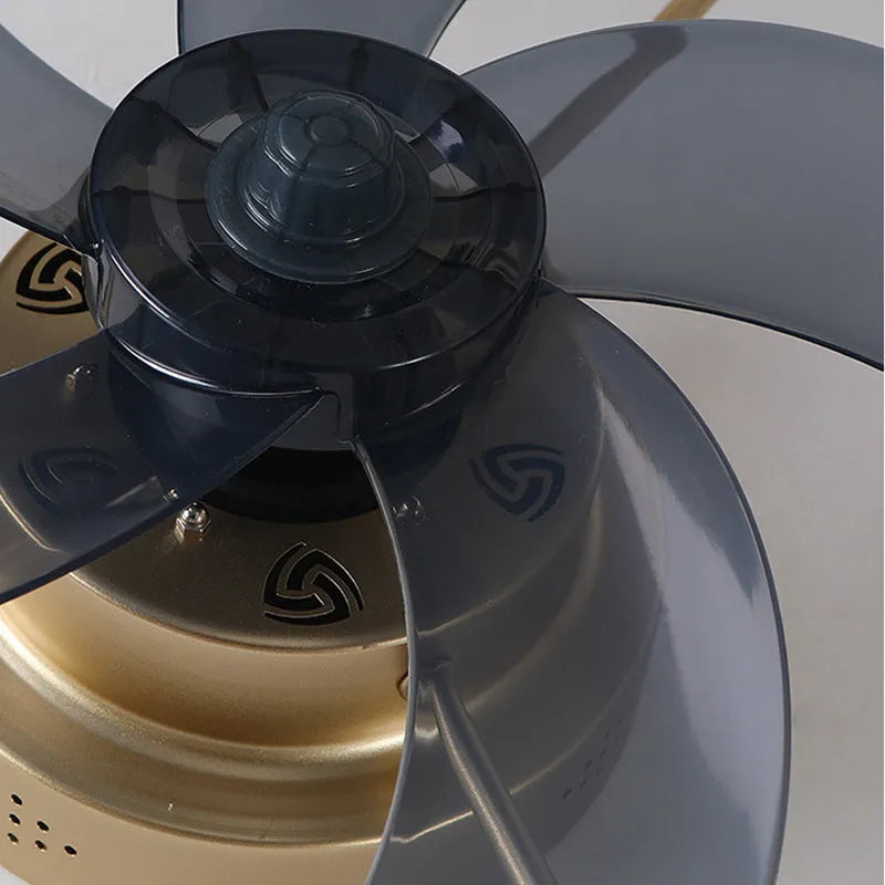 Nordic-style ceiling fan lamp with remote control and LED lighting in 50cm diameter