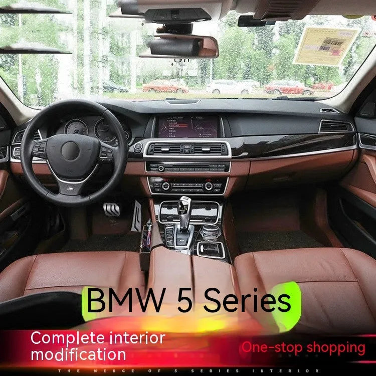 Set of four ABS and stainless steel decorative frames for BMW 5 Series F10 F18 interior door handles