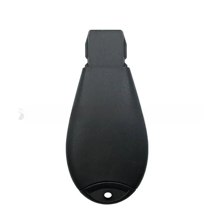 White nylon and ABS brass car key shell for Dodge vehicles, shown next to a scale indicating 85mm length.
