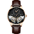 Seiko automatic men's watch with tourbillon and moon phase on titanium case