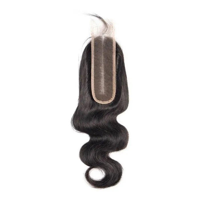 Natural colour straight human hair women's wig shown at various lengths