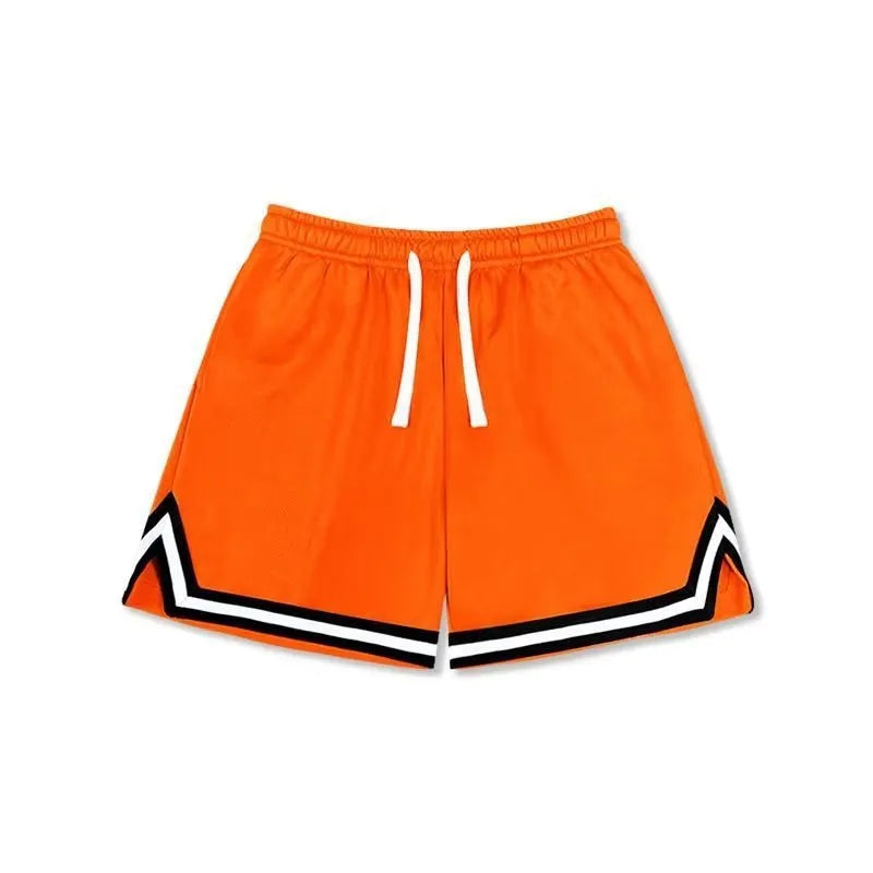 Men's polyester summer shorts with elastic waistband in loose sports style available in multiple colours