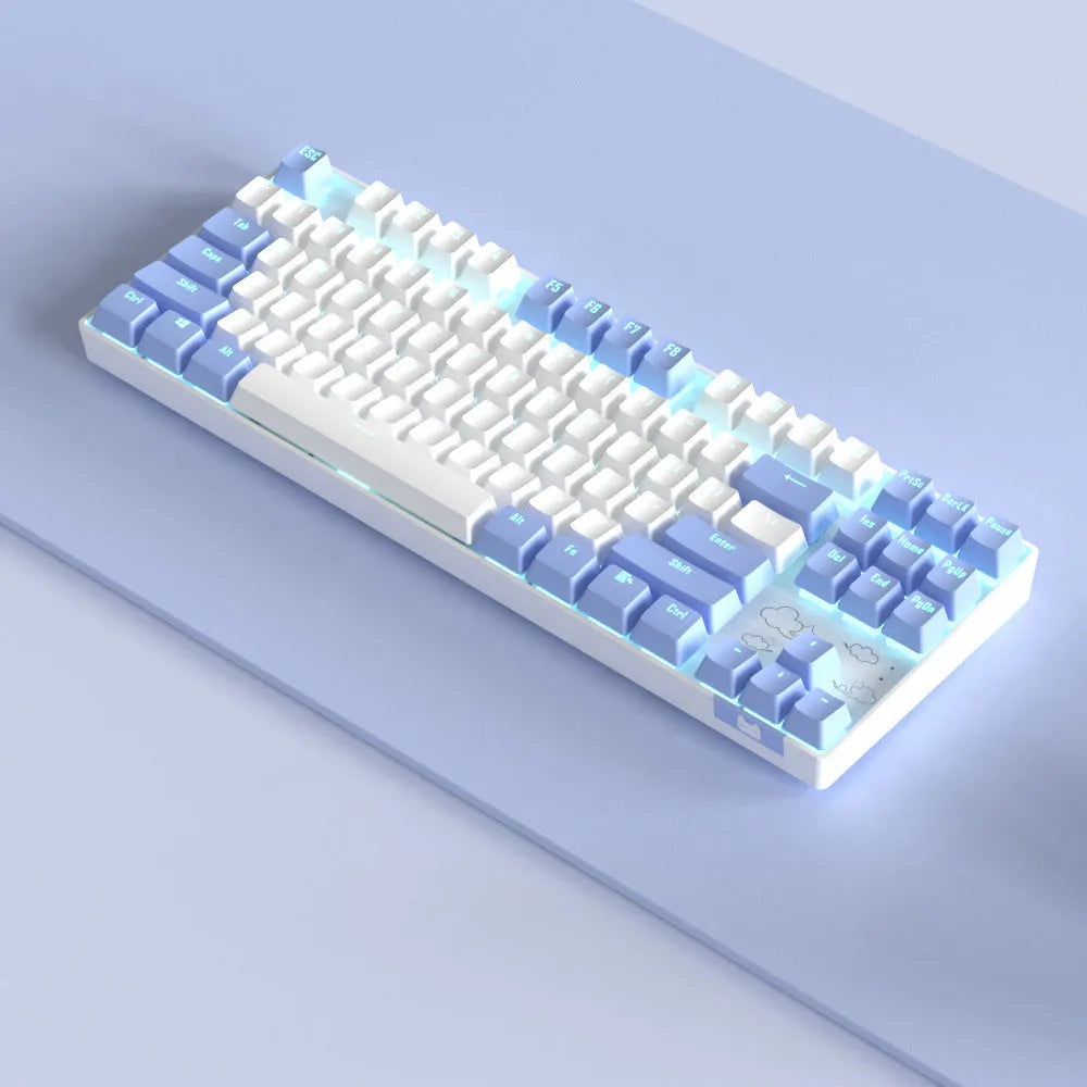Wireless Bluetooth mechanical keyboard in metal construction with RGB backlighting options
