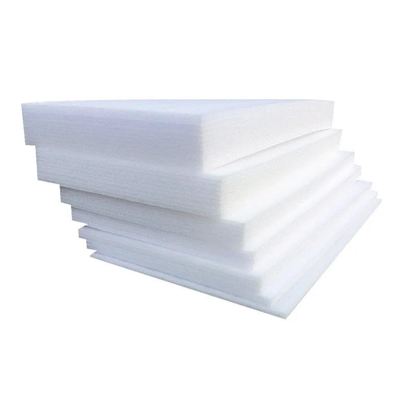 White EPE pearl cotton foam insulation board 200cm long 100cm wide 1cm thick