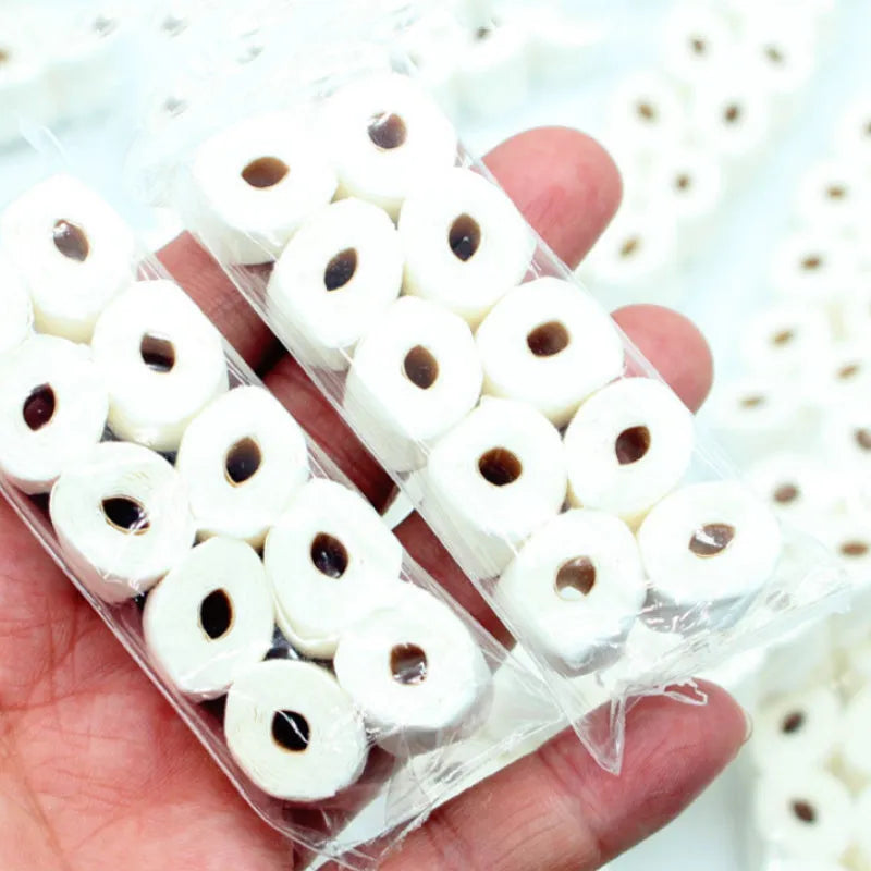 Simulated tissue roll paper toilet paper model for children's pretend play, 30x15x80mm dimensions