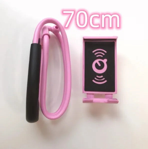Universal smartphone holder in multiple colours showing 360-degree rotation feature.