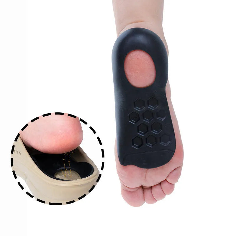 TPR varus correction arch support insoles in white, black and skin colour for sizes 35-45