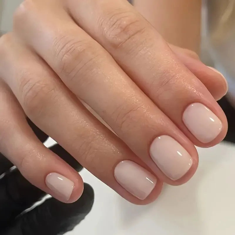 Solid colour MY119 plastic nail art set in cute style for ladies DIY manicures.
