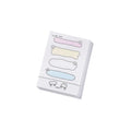 Cartoon hand account sticky notes in six designs showing multiple size options