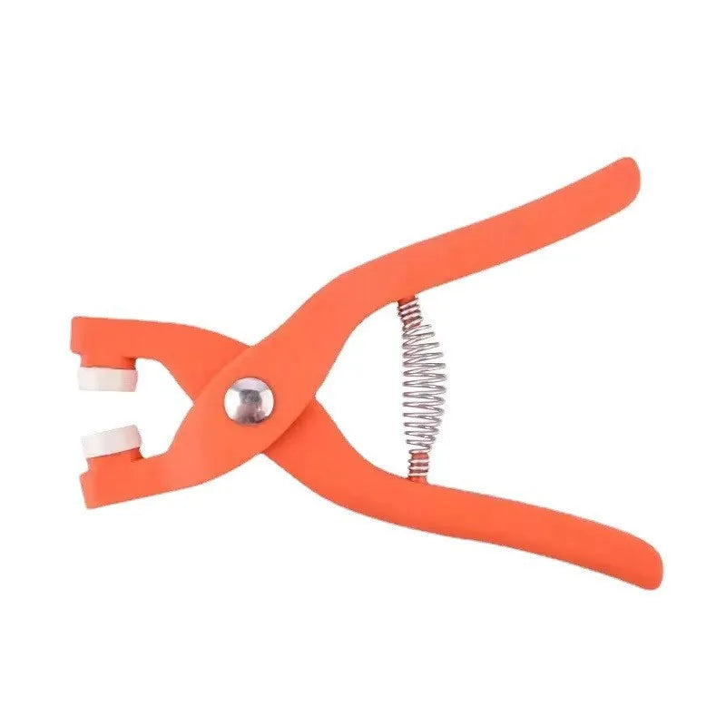 Square stainless steel five claw no sew button and application pliers for clothing