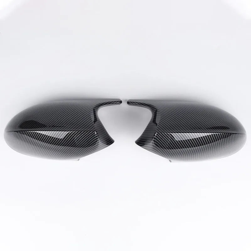 Pair of BMW 3 Series E90 rearview mirror shells in ABS plastic for 2006-2012 model replacement