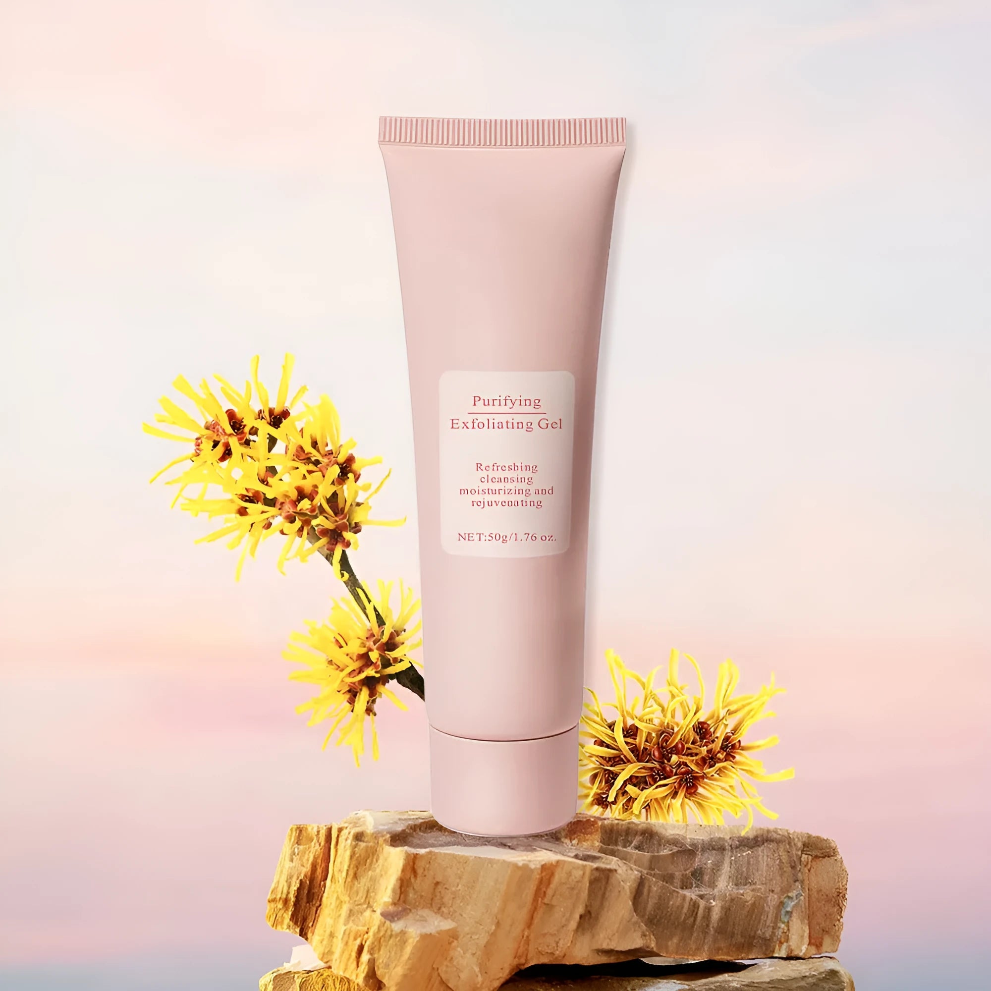 132g tube of moisturising facial exfoliating gel scrub for men and women with all skin types