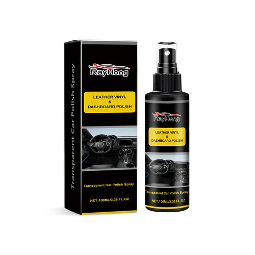 Bottle of car polishing spray for paint maintenance, measuring 3.7 by 14 centimetres.