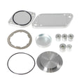 Silver aluminium alloy valve cover for automotive exhaust gas recirculation cooler system