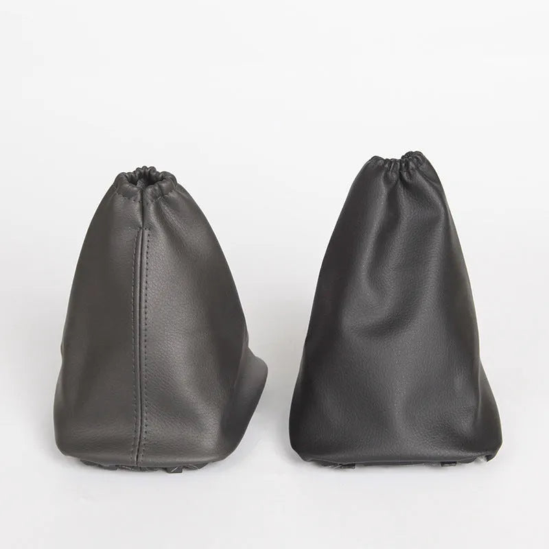Black leather dust cover for Toyota Corolla gear shift lever.