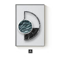 Abstract geometric pattern canvas wall poster in multiple size options